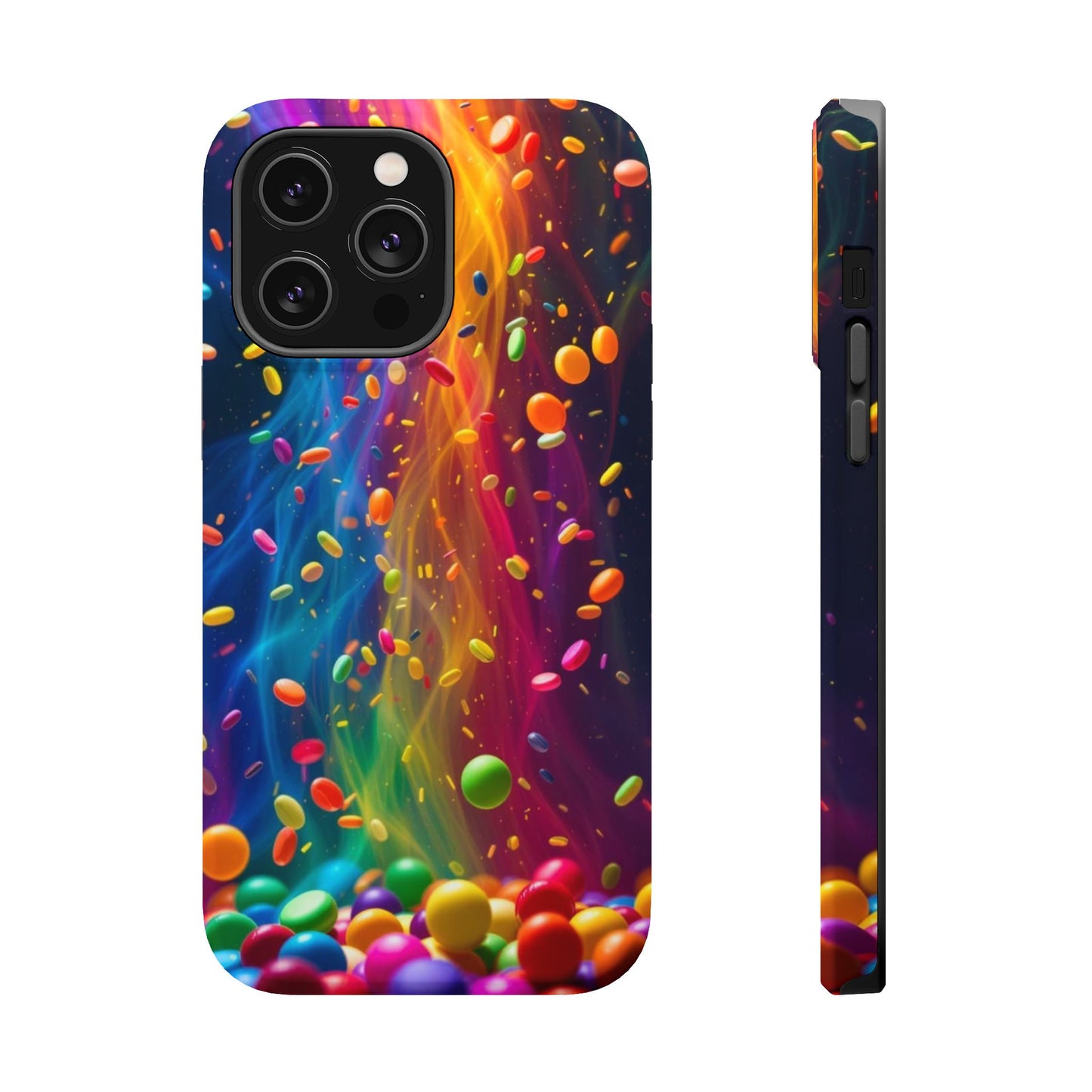 Rainbow Candy Rain iPhone Tough Case