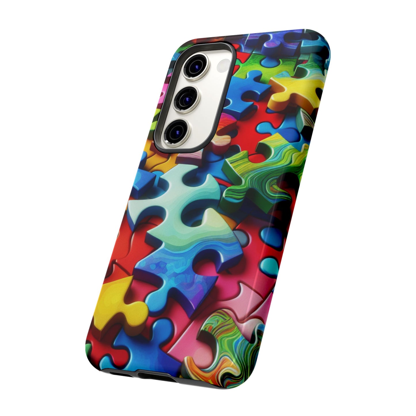 Rainbow Puzzle Design Samsung Tough Case
