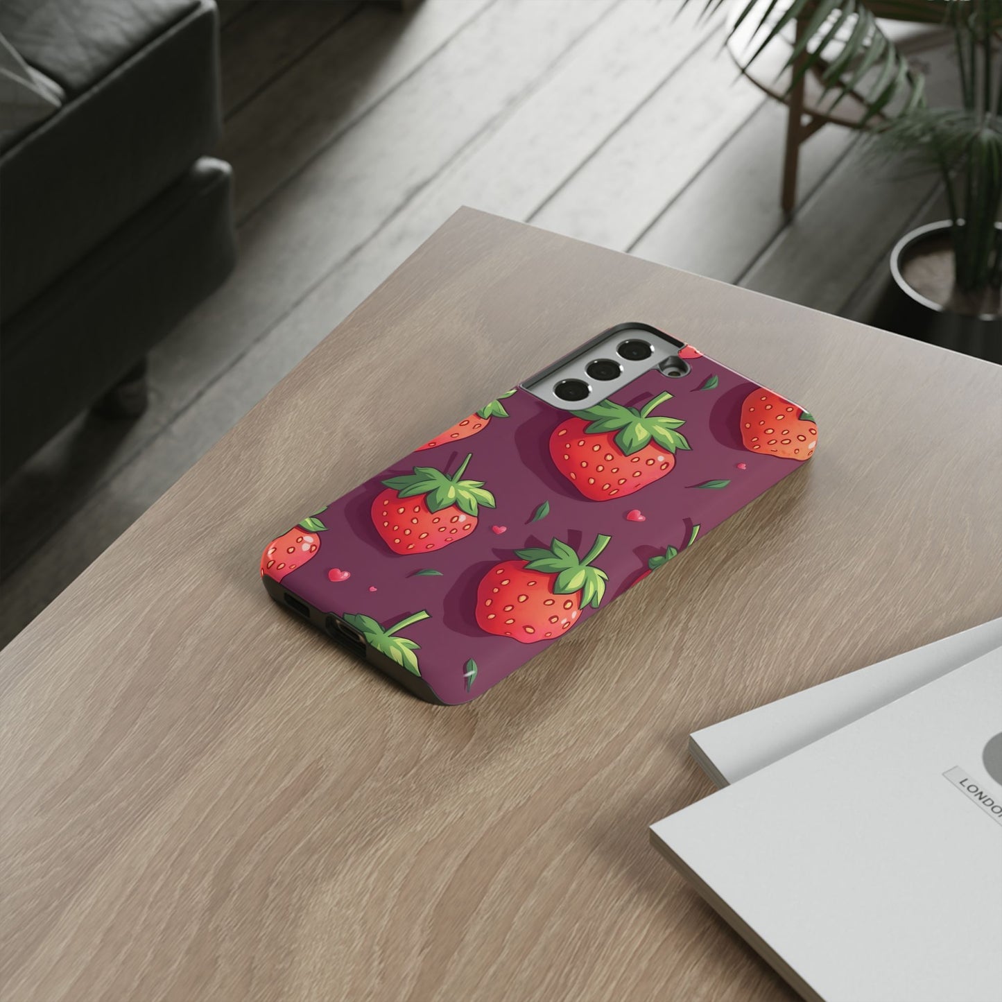 Strawberry Design Samsung Tough Phone Case