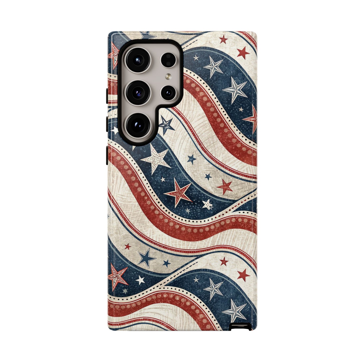 Vintage Patriotic Inspired Ribbon Samsung Phone Case