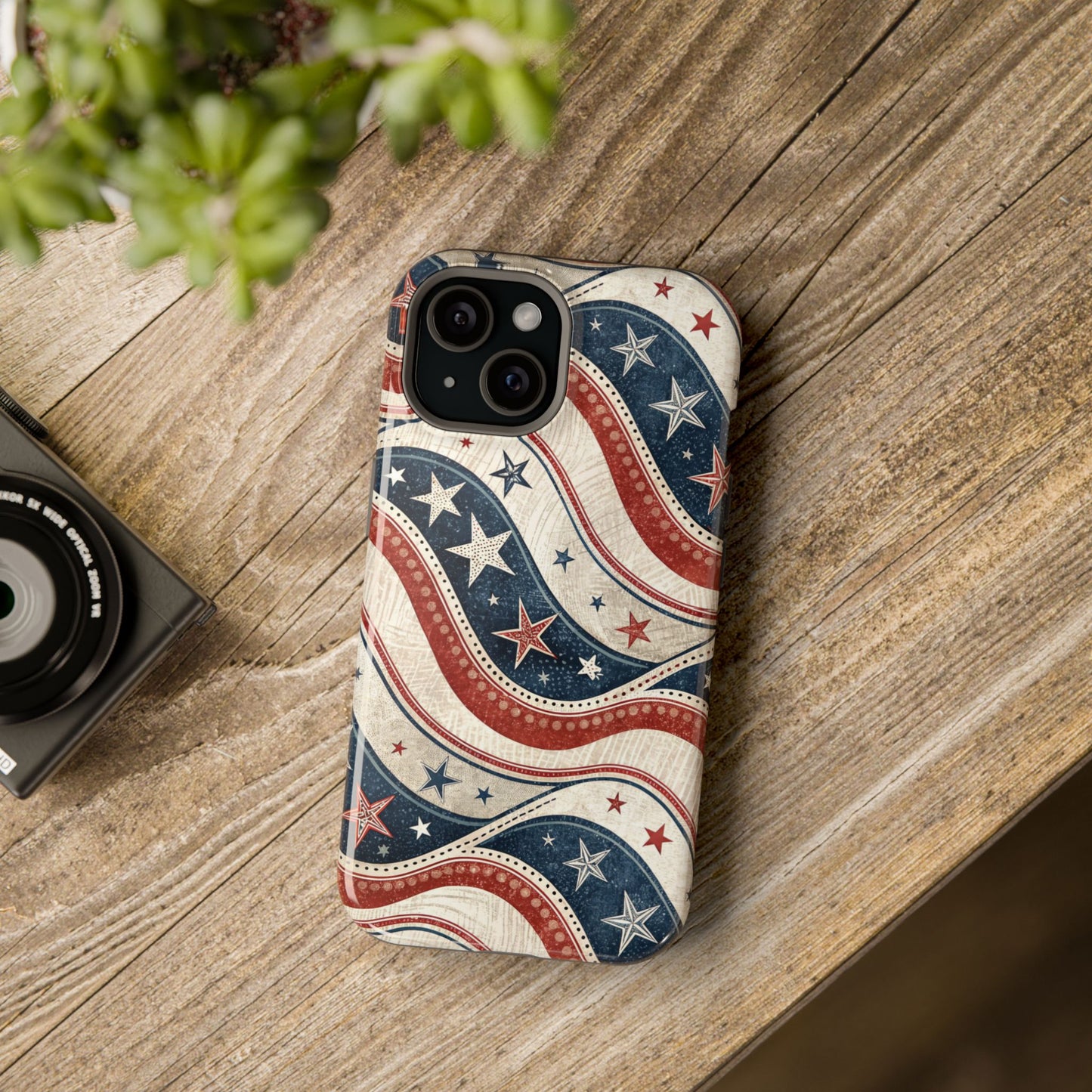 Vintage Patriotic Inspired Ribbon iPhone Case