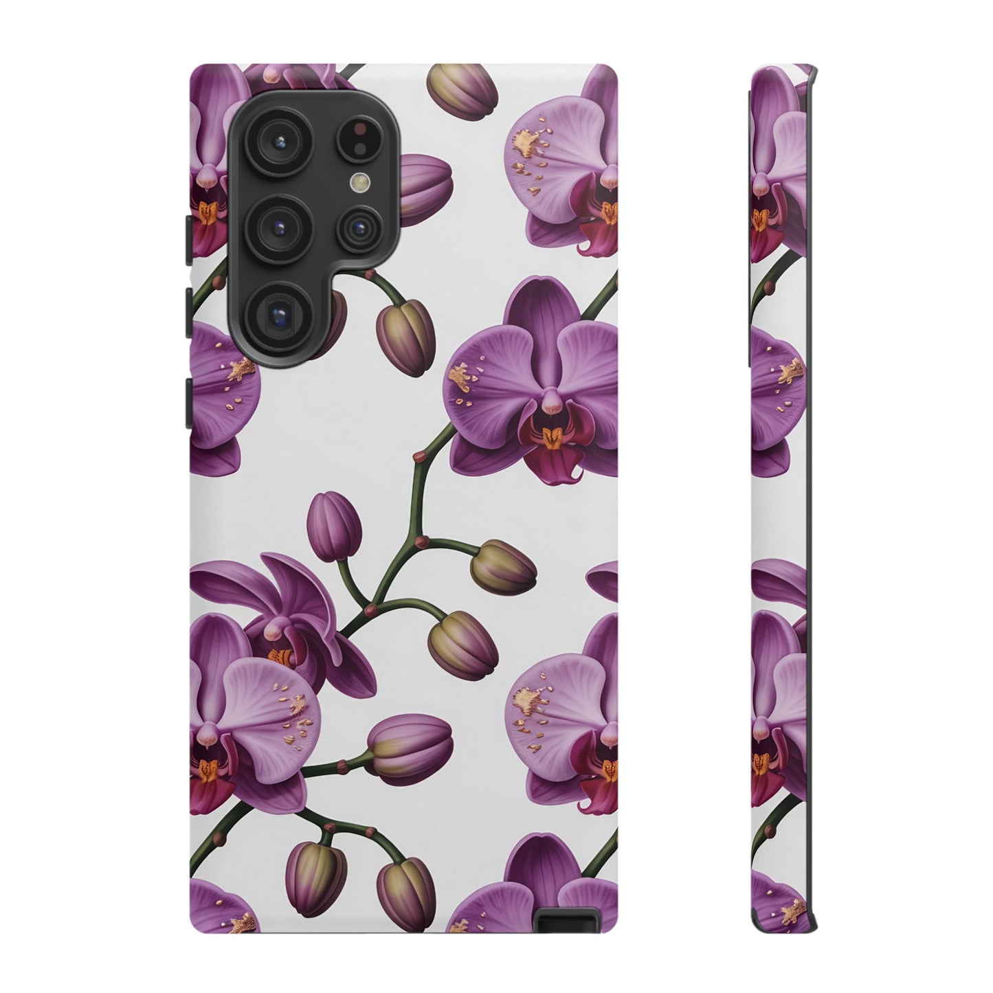 Purple Orchid Design Samsung Tough Case