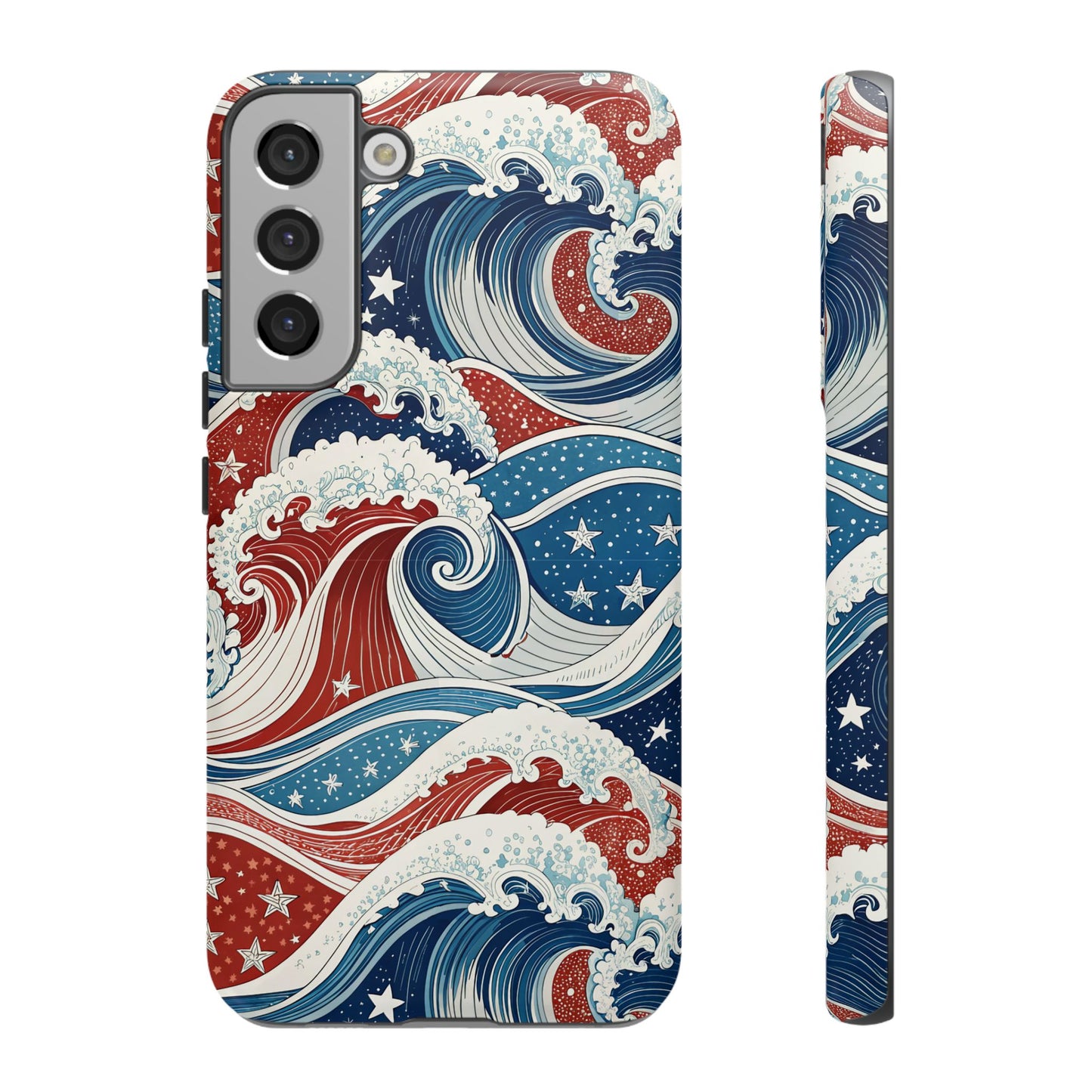 Patriotic Waves Samsung Tough Case Phone Case