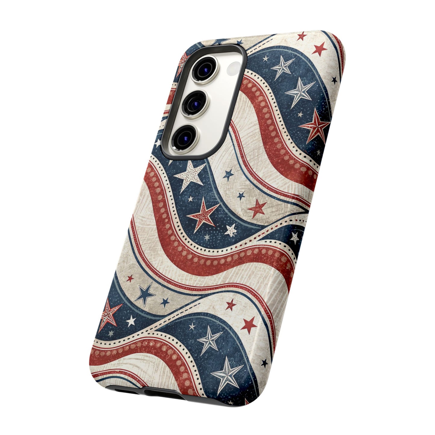 Vintage Patriotic Inspired Ribbon Samsung Phone Case