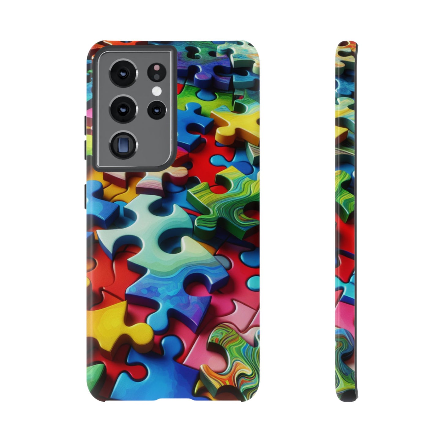 Rainbow Puzzle Design Samsung Tough Case