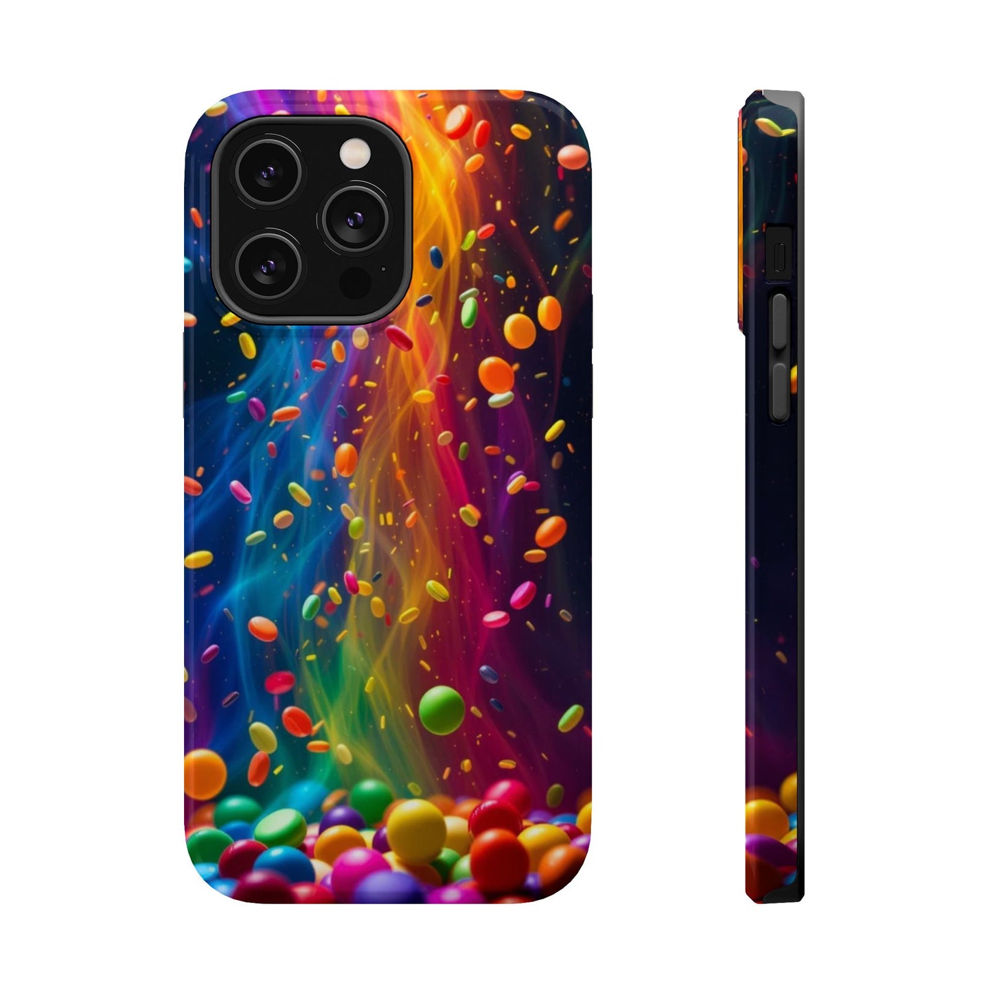 Rainbow Candy Rain iPhone Tough Case