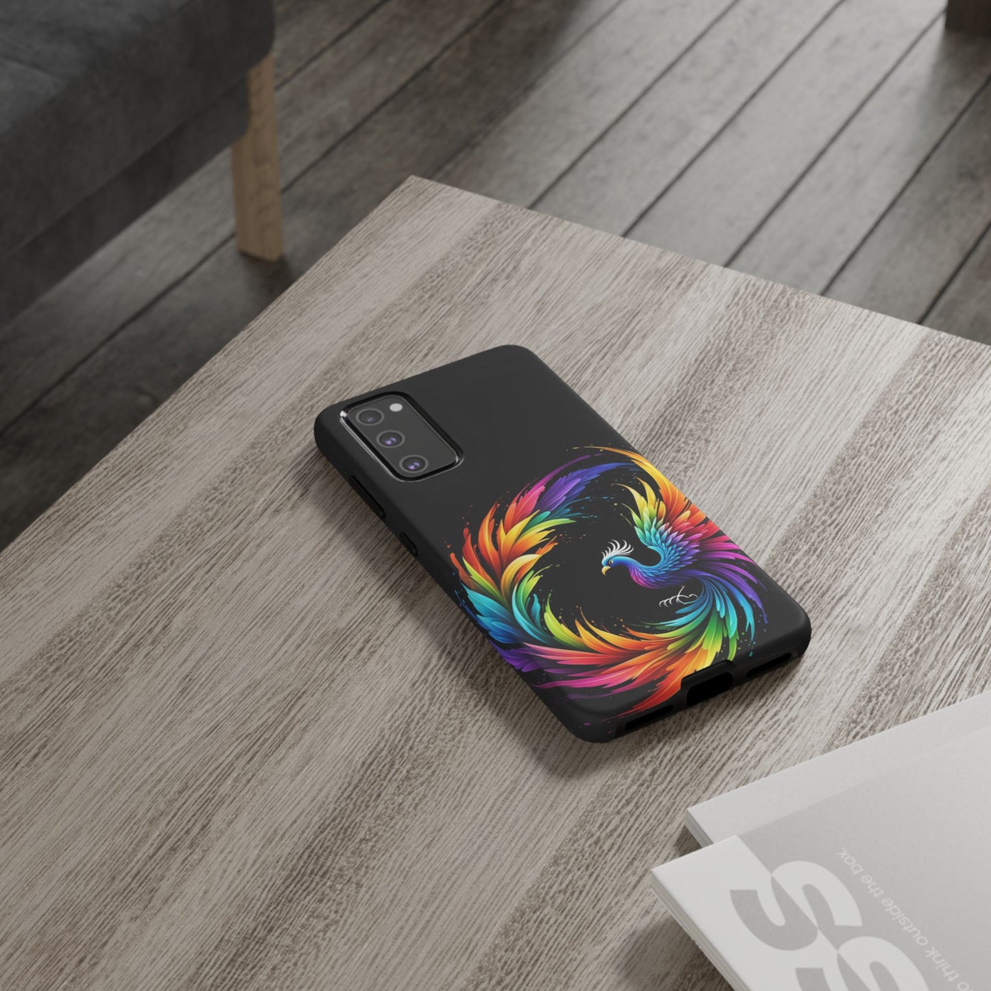 Rainbow Phoenix Design Samsung Phone Case