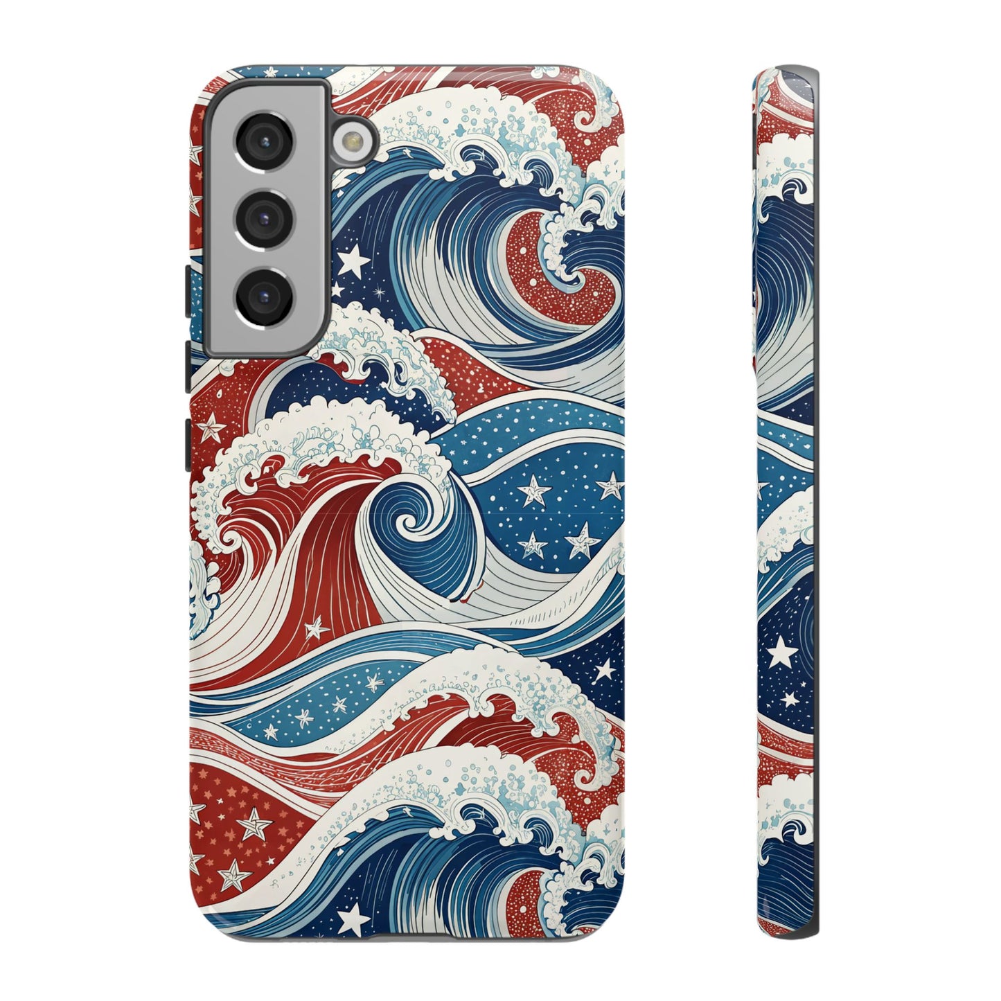 Patriotic Waves Samsung Tough Case Phone Case
