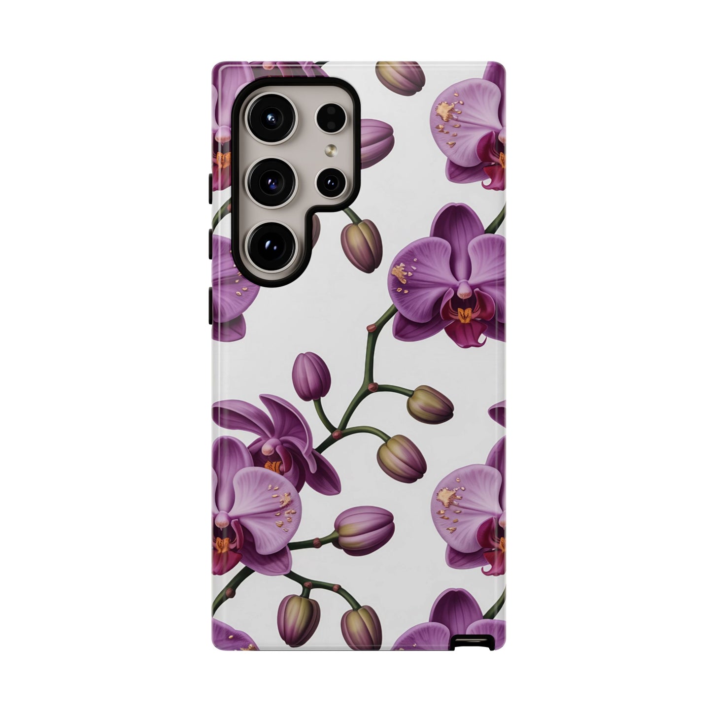Purple Orchid Design Samsung Tough Case