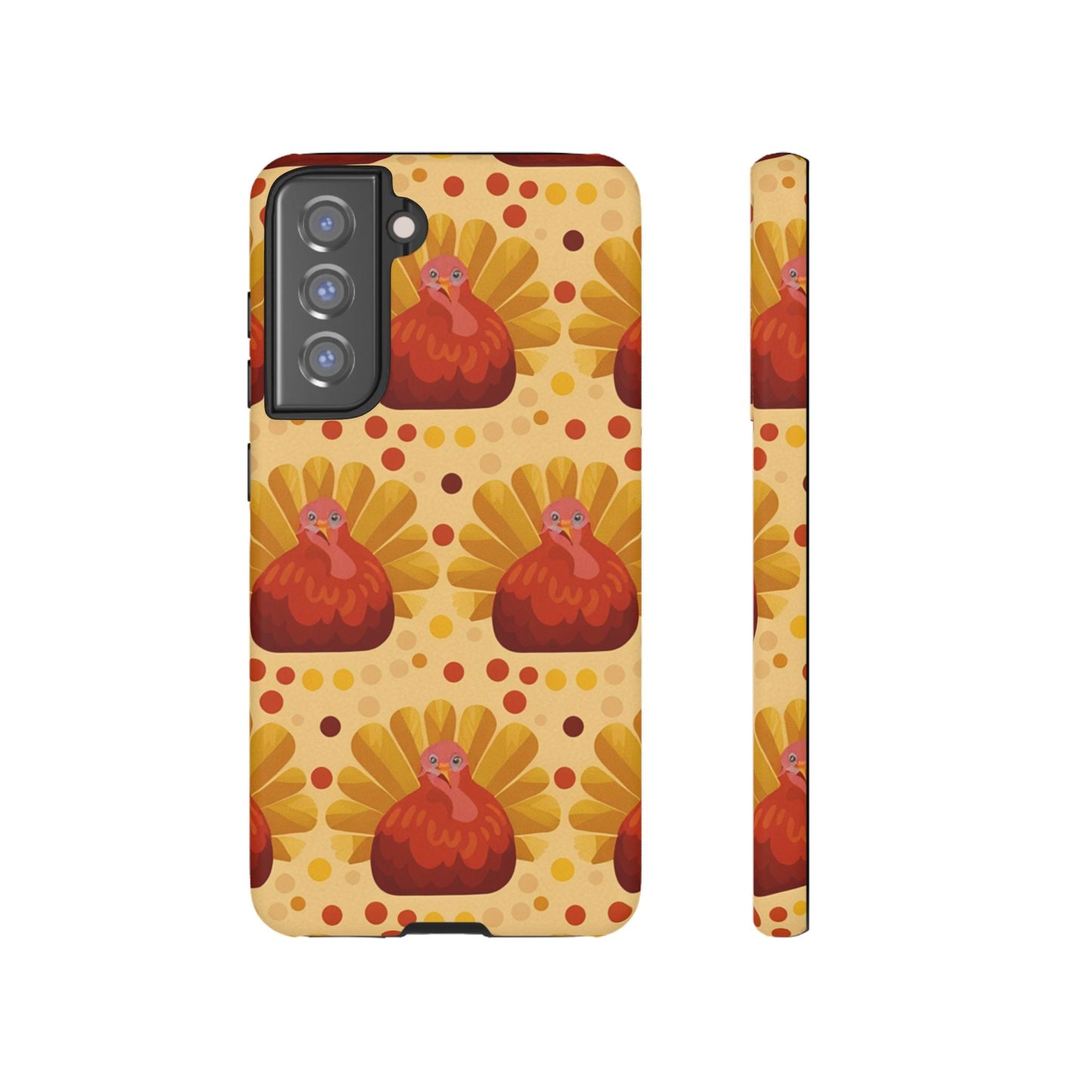 Turkey Samsung phone case with festive turkey design and dual-layer shock protection for Samsung phones