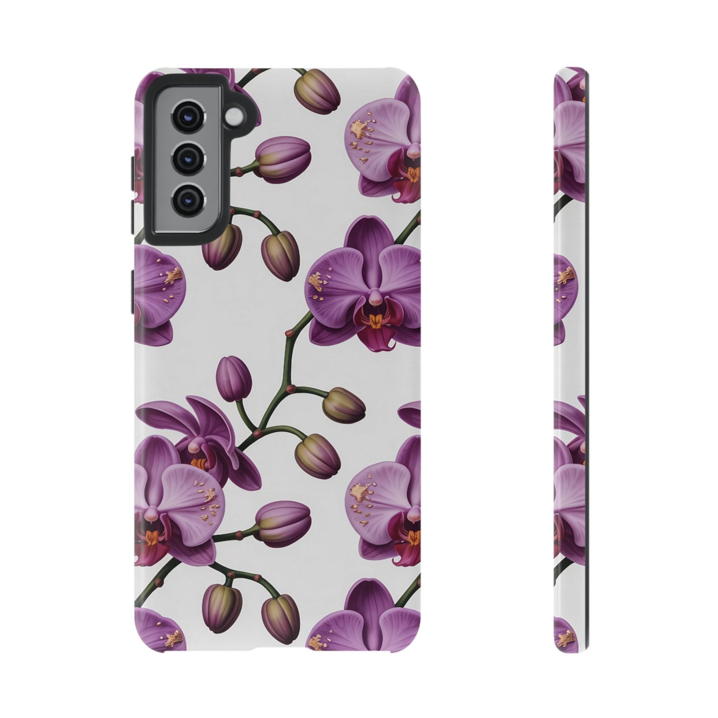 Purple Orchid Design Samsung Tough Case