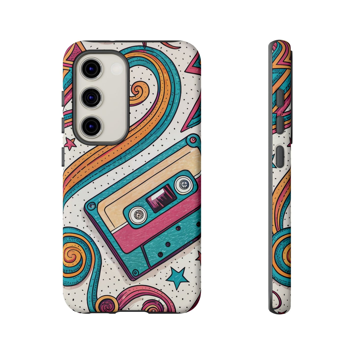 Retro Cassette Samsung Tough Phone Case