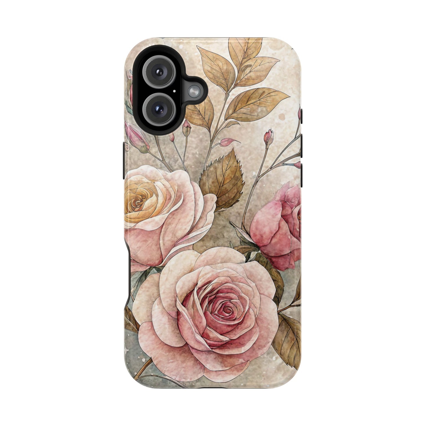 Vintage Rose iPhone Tough Case