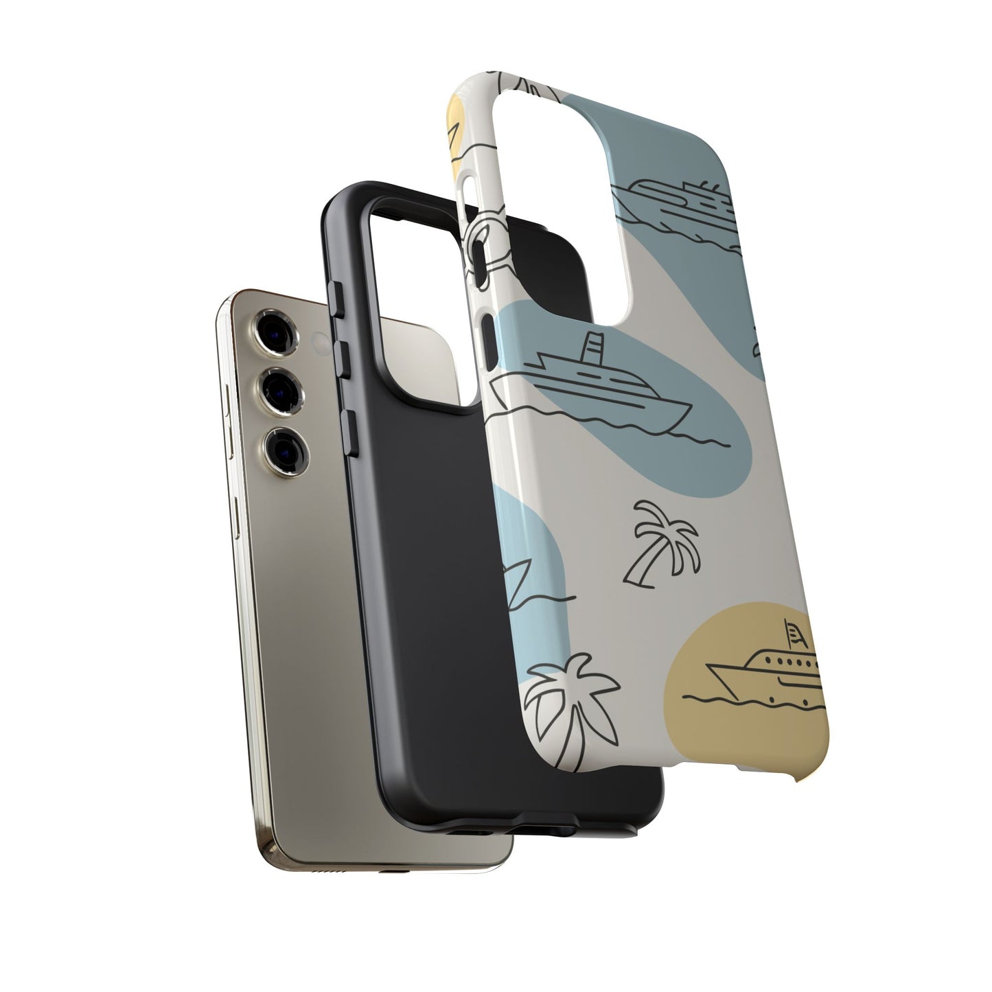 Retro Cruise Vacation Samsung Tough Phone Case