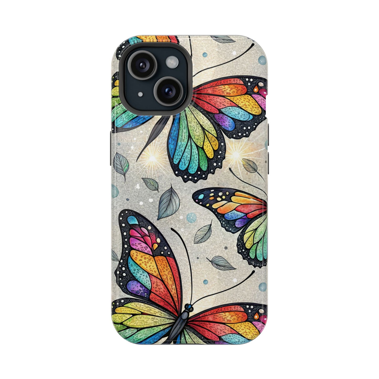 Rainbow Butterfly iPhone Tough Case