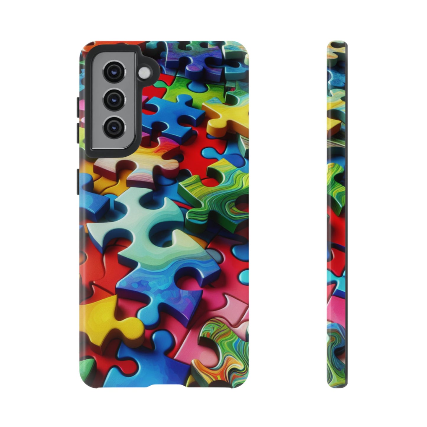 Rainbow Puzzle Design Samsung Tough Case