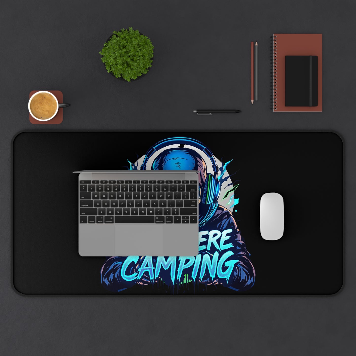 Desk Mat - Just Here Camping Desk Mat