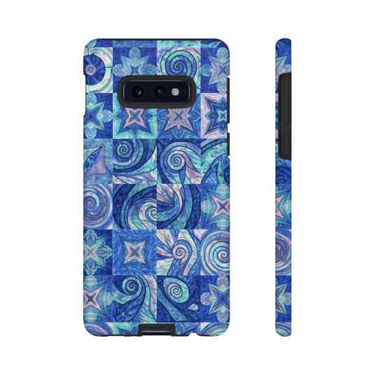 Sea Blue Abstract Samsung Tough Phone Case