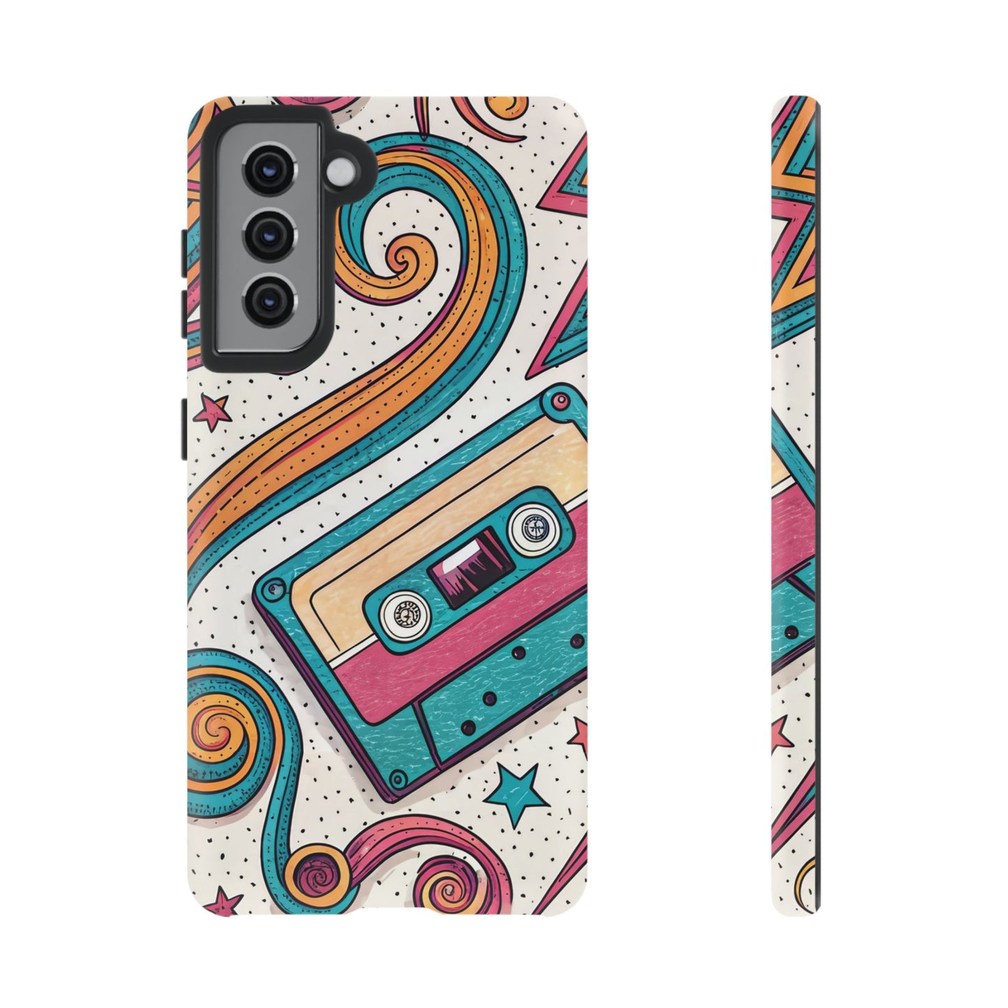 Retro Cassette Samsung Tough Phone Case