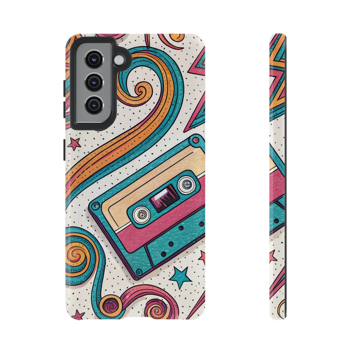 Retro Cassette Samsung Tough Phone Case
