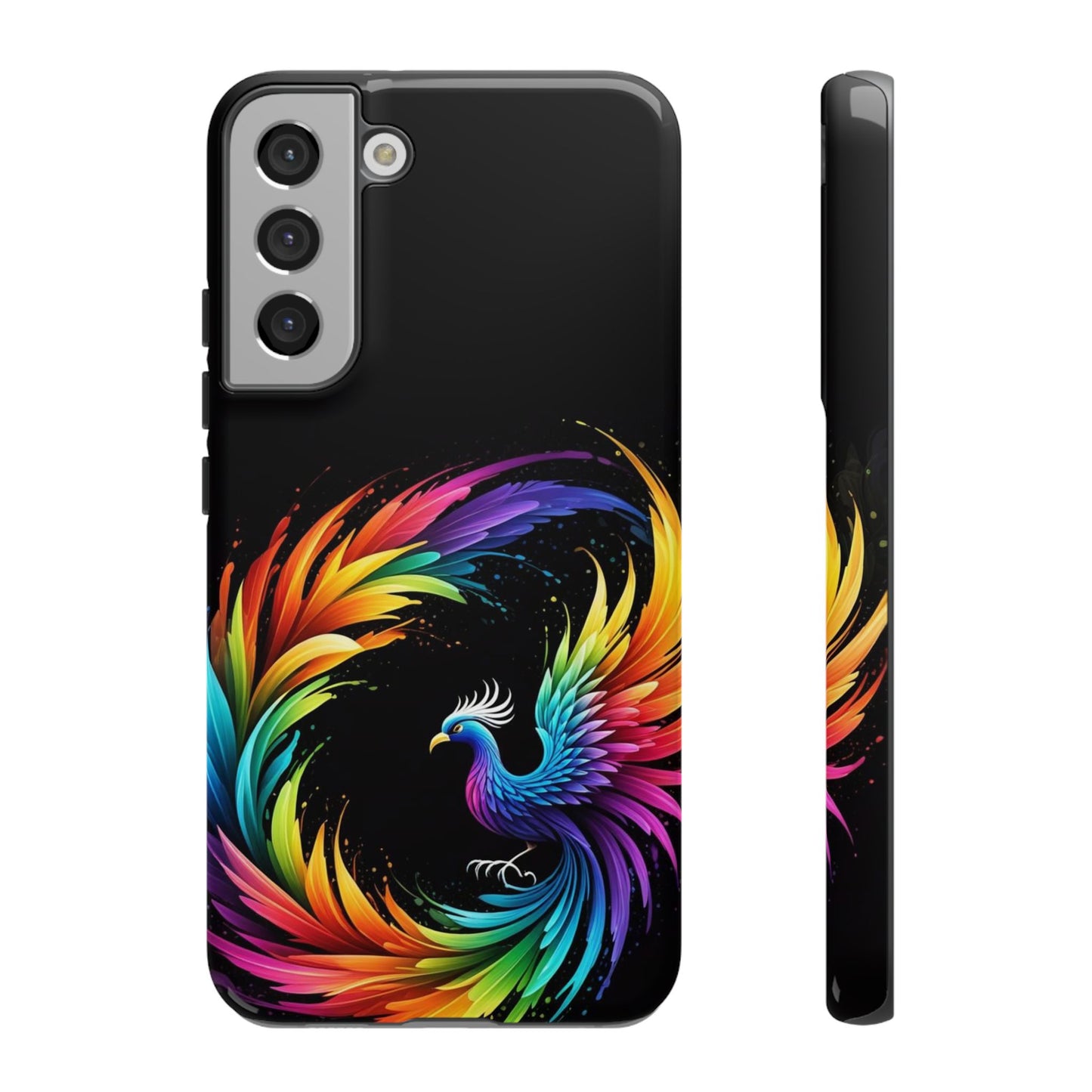 Rainbow Phoenix Design Samsung Phone Case
