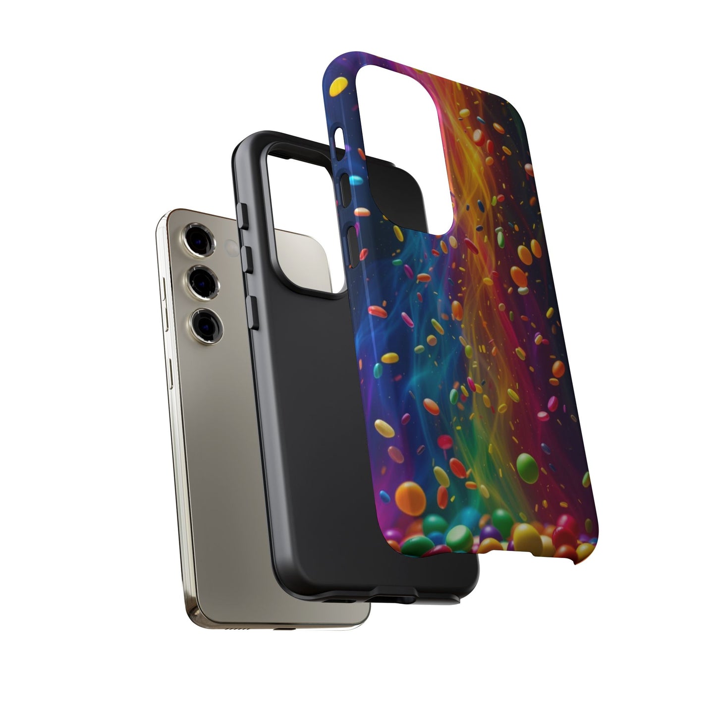 Rainbow Candy Rain Tough Phone Case
