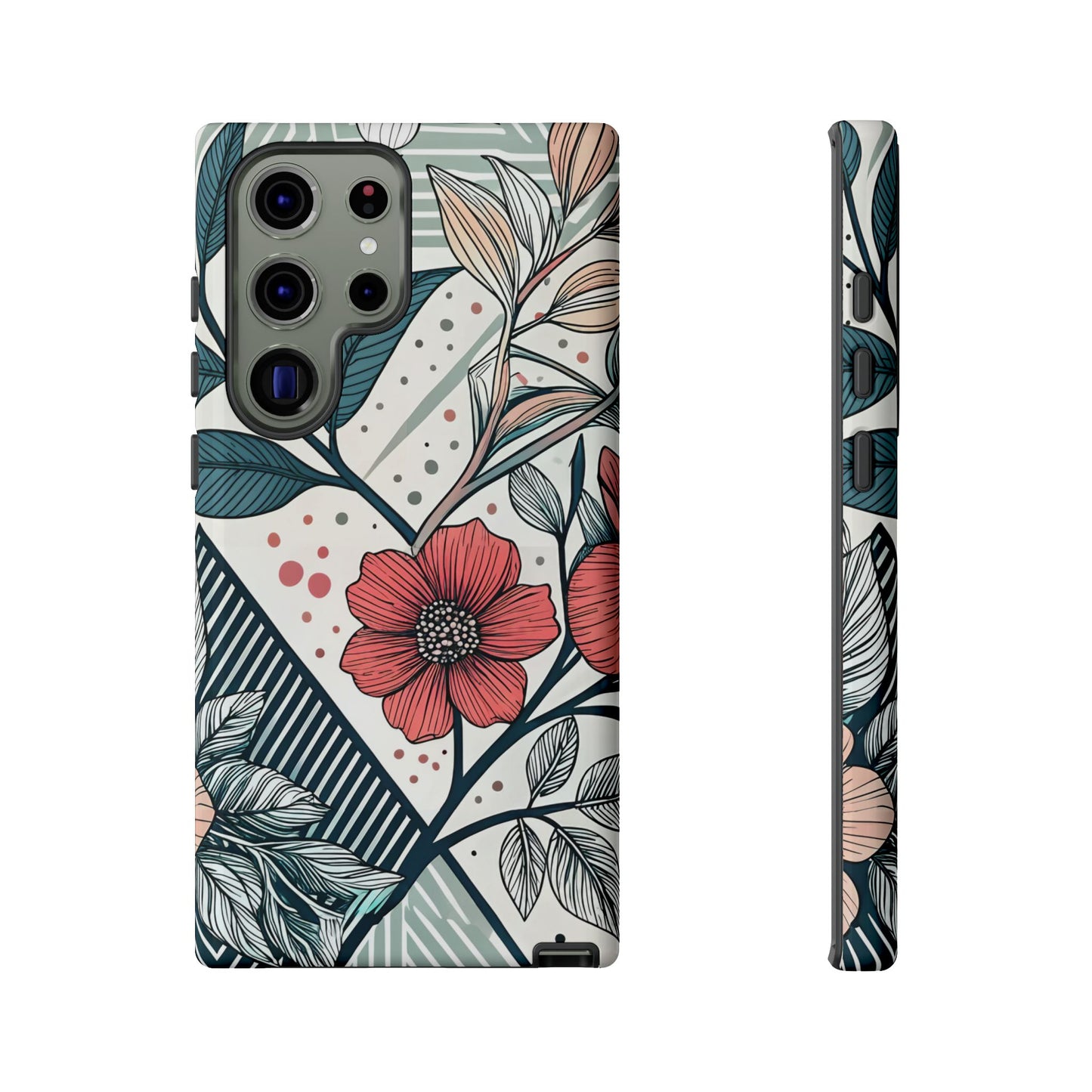 Geometric Flower Samsung Case