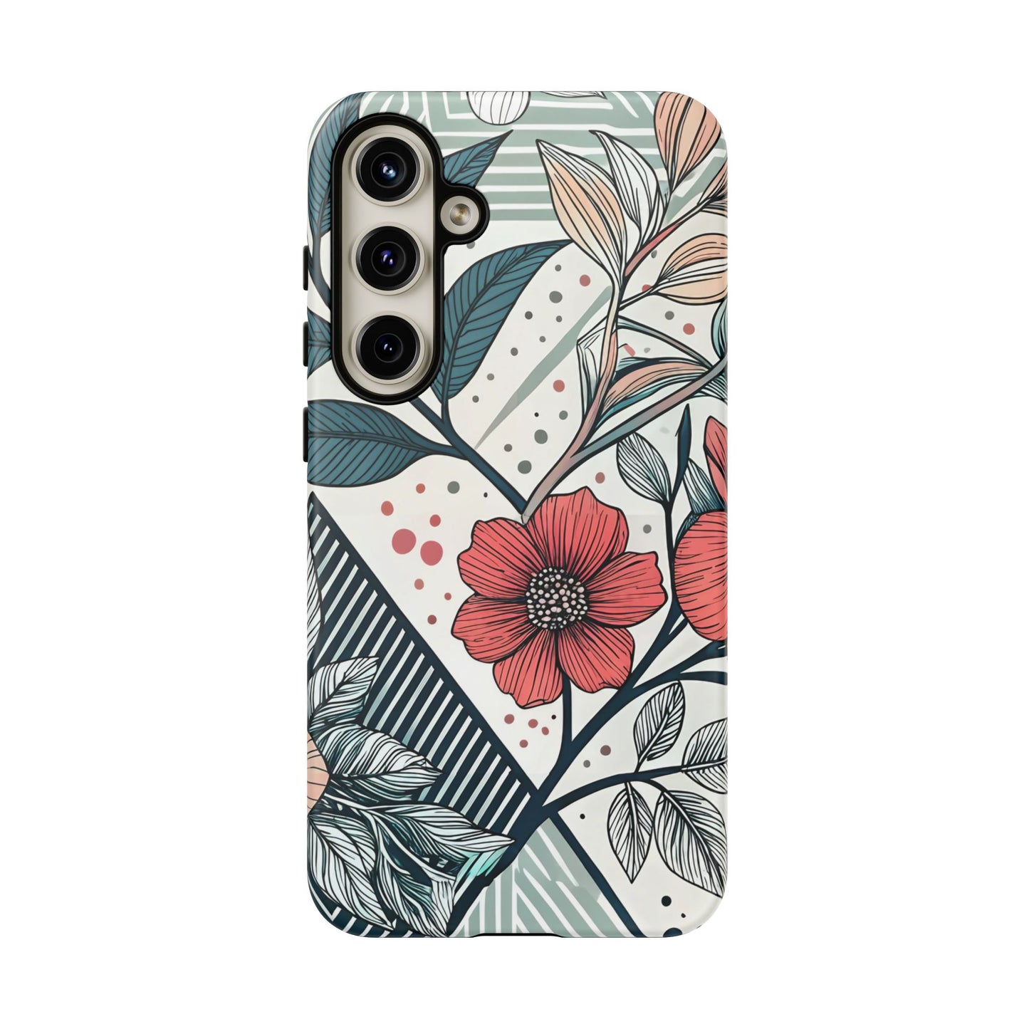 Geometric Flower Samsung Case