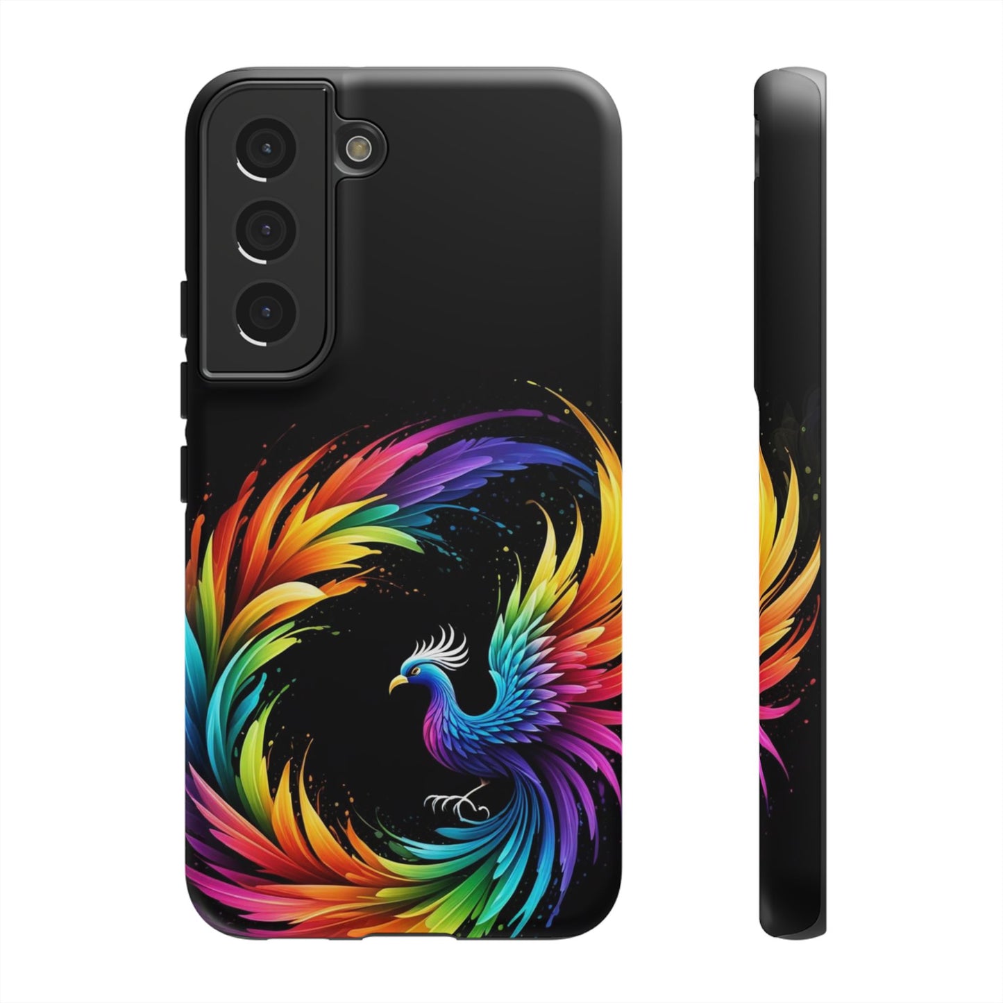 Rainbow Phoenix Design Samsung Phone Case