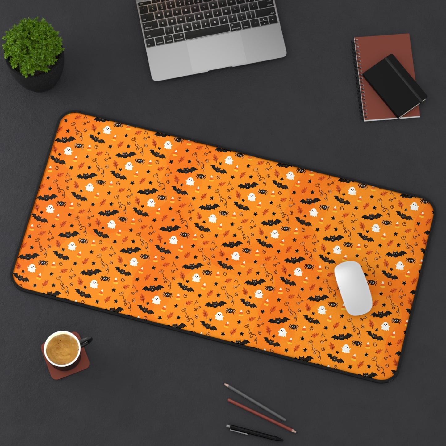 Boo-tiful Halloween Candy Pattern Desk Mat