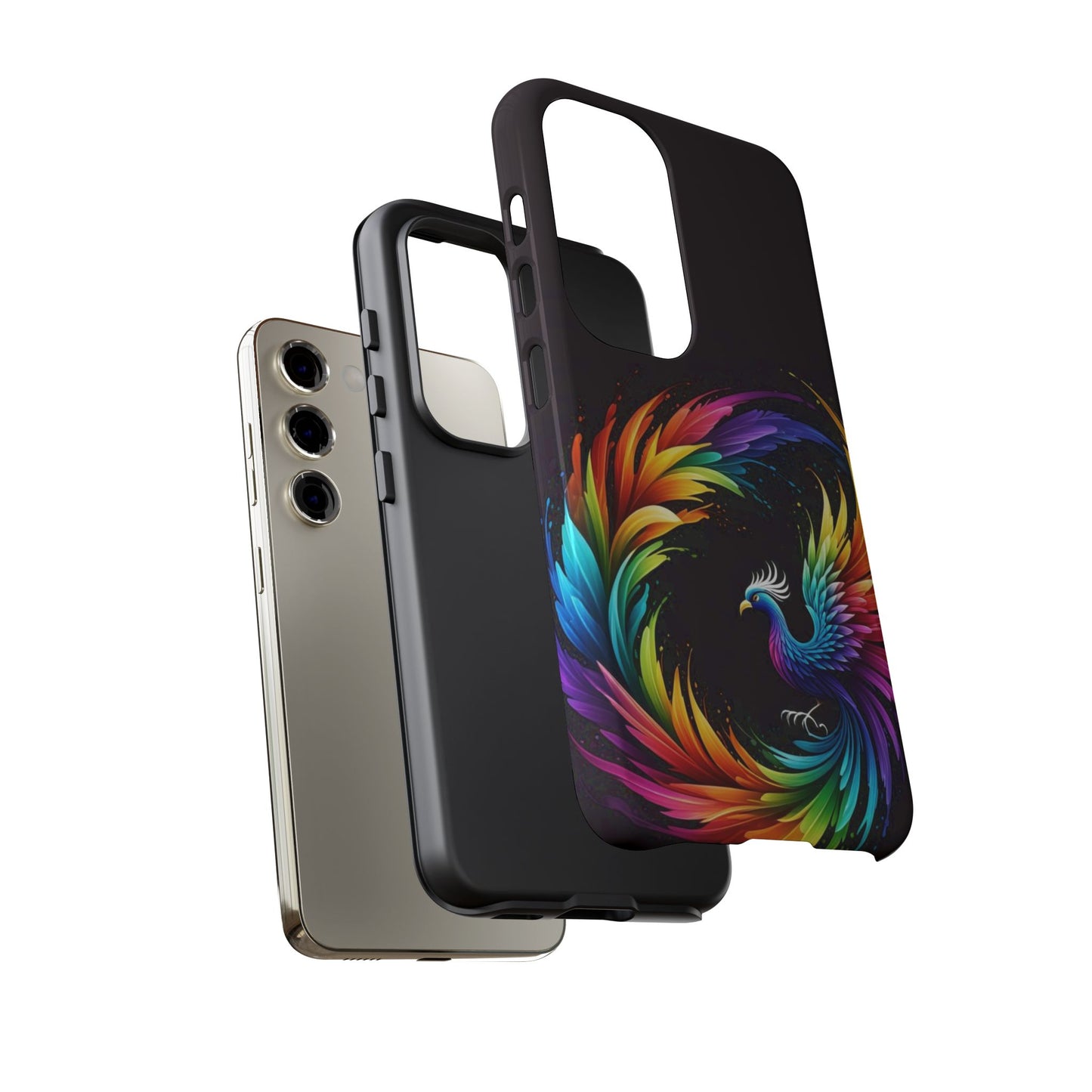 Rainbow Phoenix Design Samsung Phone Case