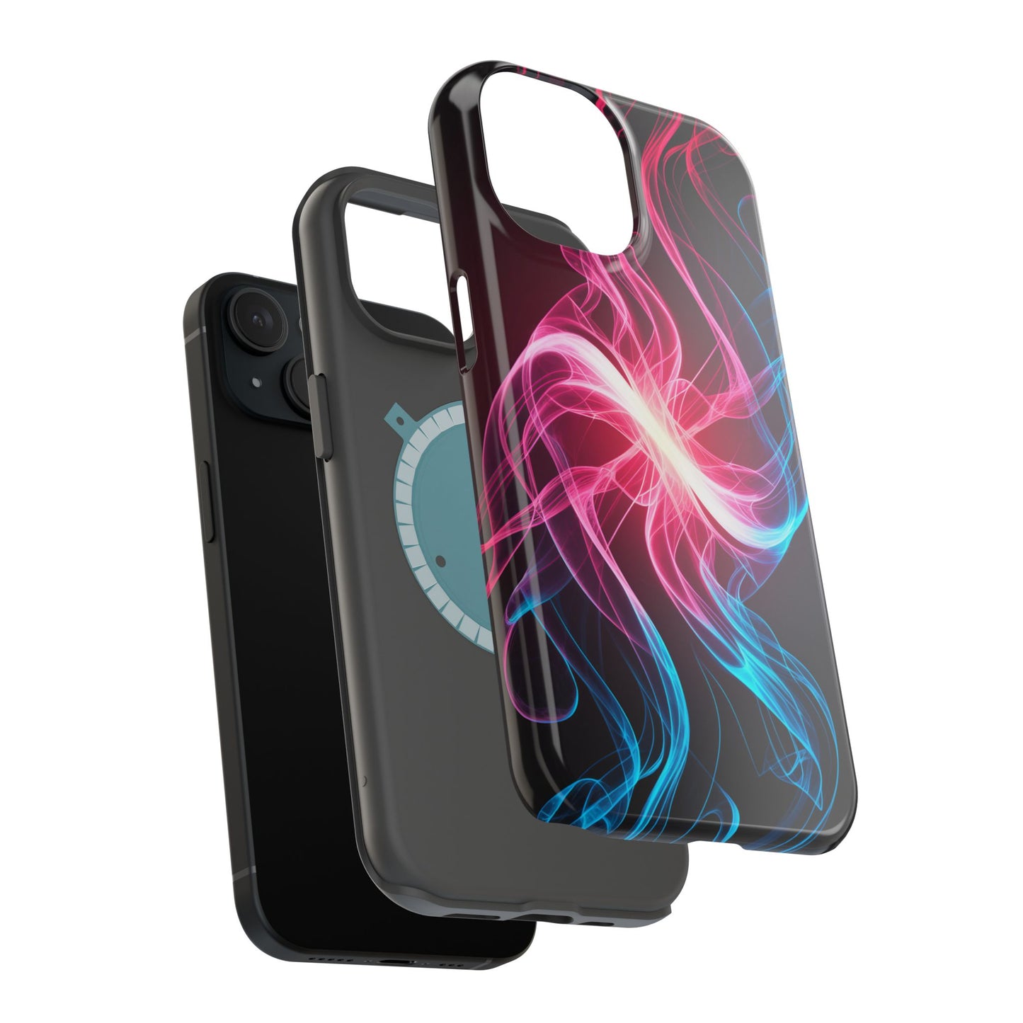 Red White and Blue Swirl Design iPhone Tough Case
