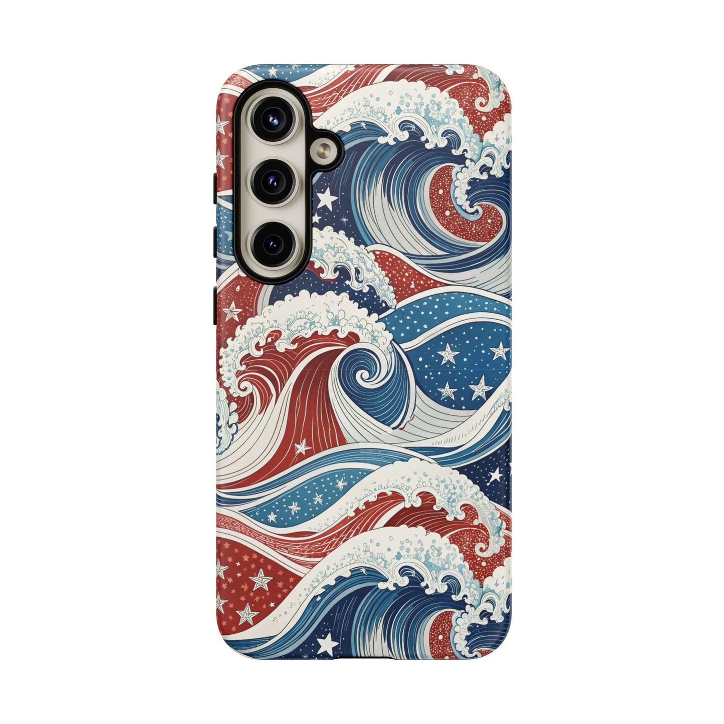 Patriotic Waves Samsung Tough Case Phone Case