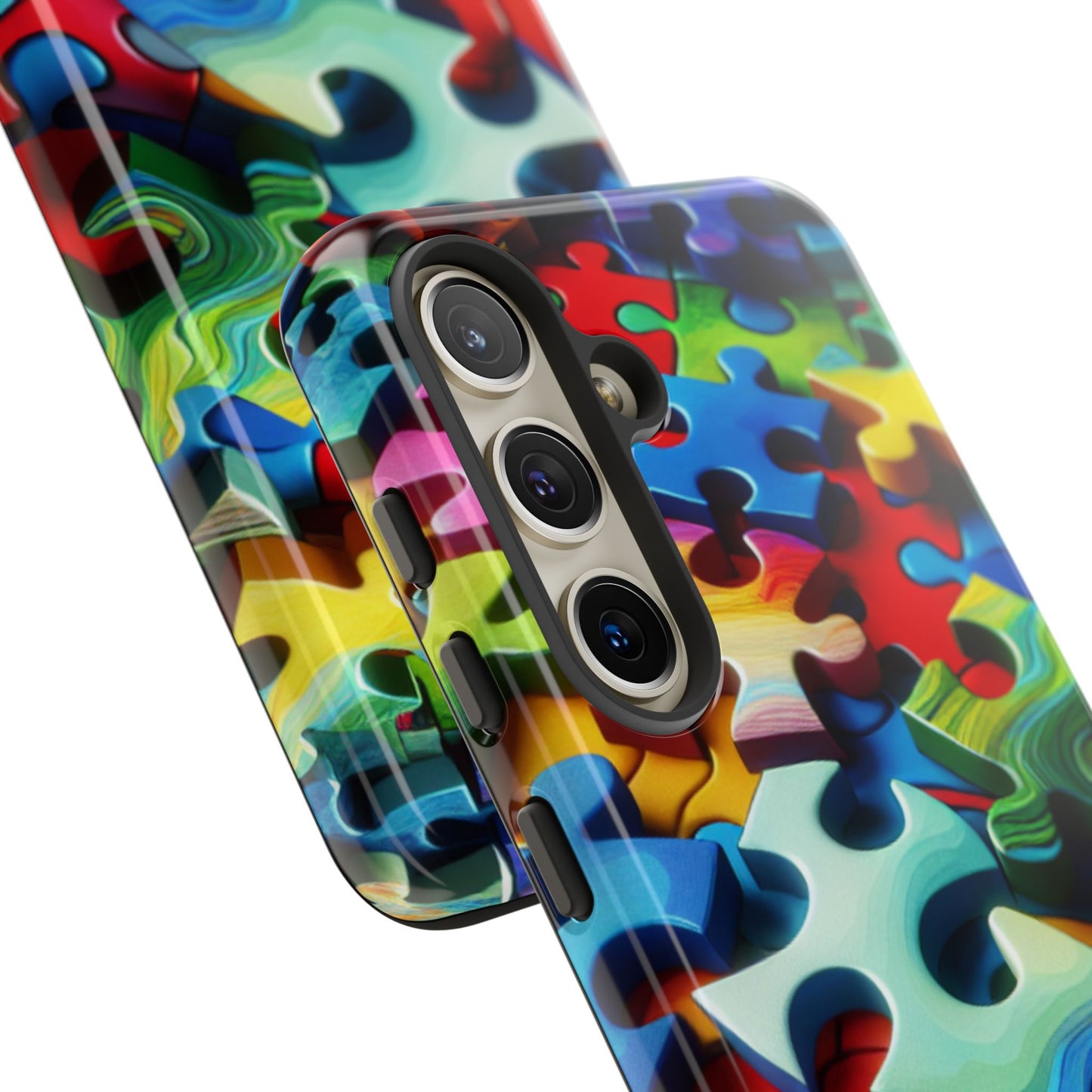 Rainbow Puzzle Design Samsung Tough Case