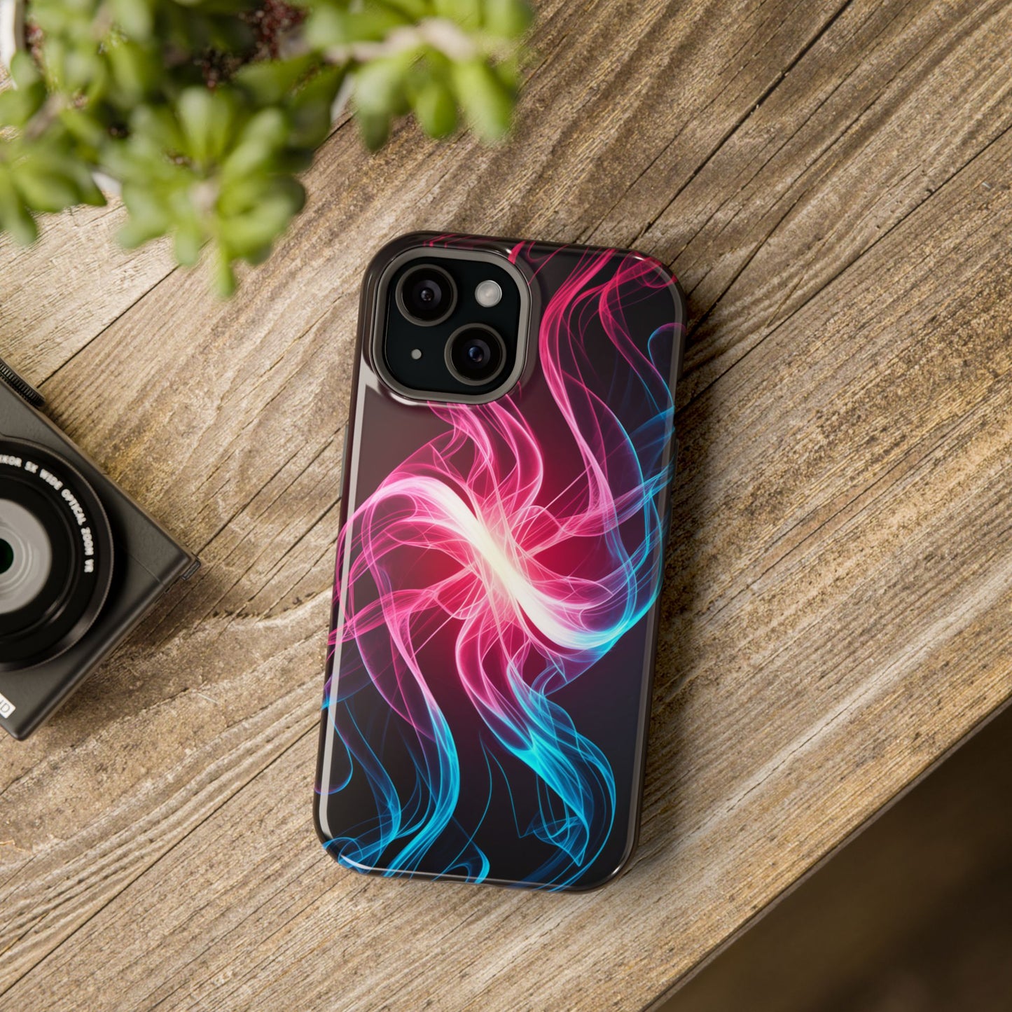 Red White and Blue Swirl Design iPhone Tough Case