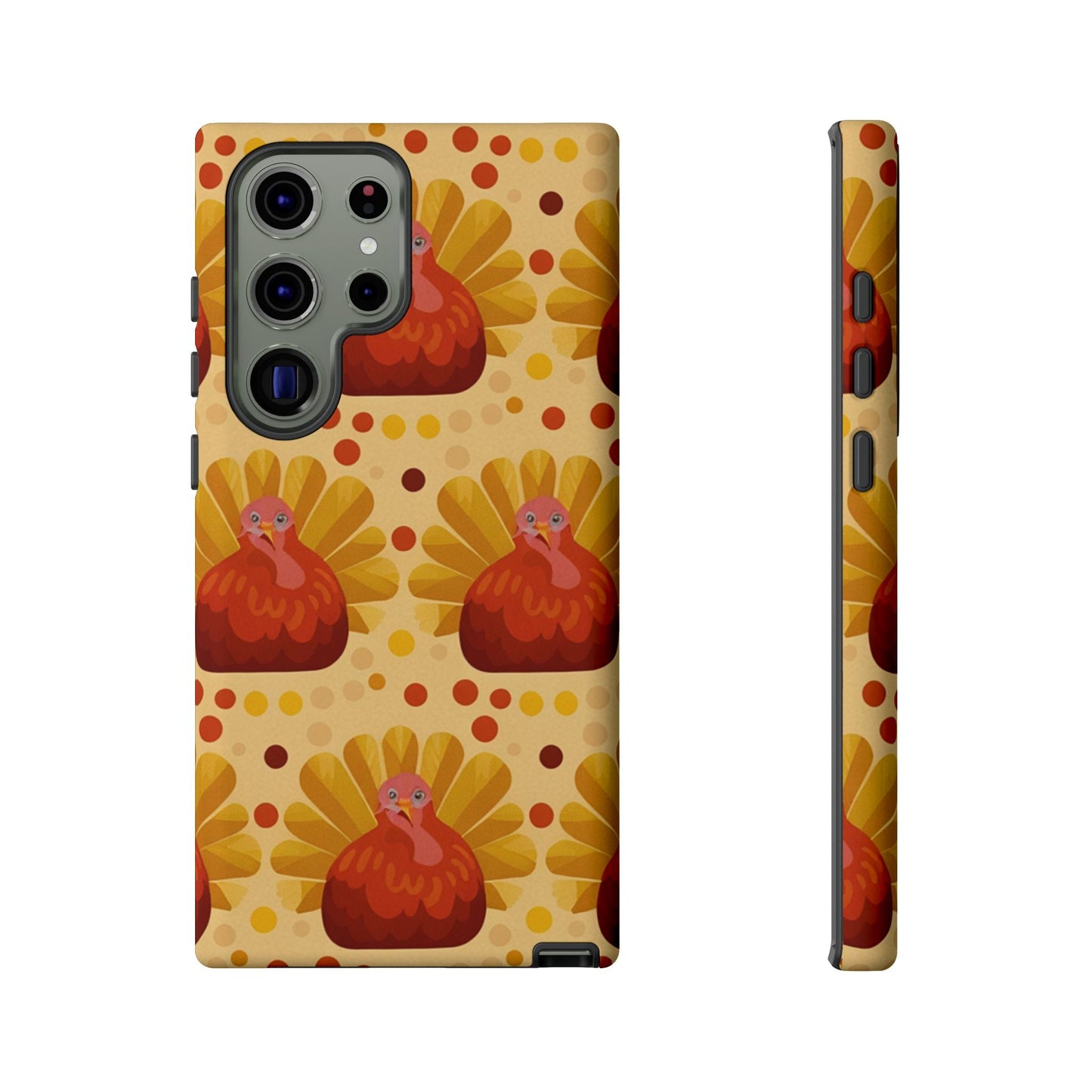 Turkey Samsung phone case with festive turkey design and durable shock-absorbent protection for Samsung phones.