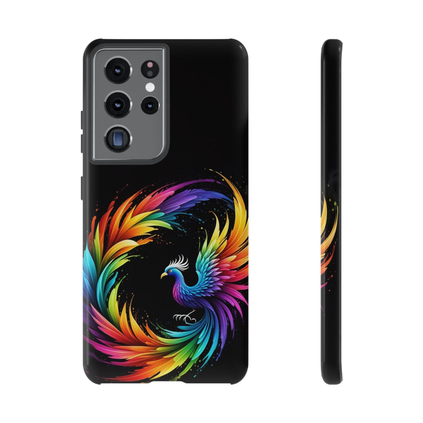 Rainbow Phoenix Design Samsung Phone Case