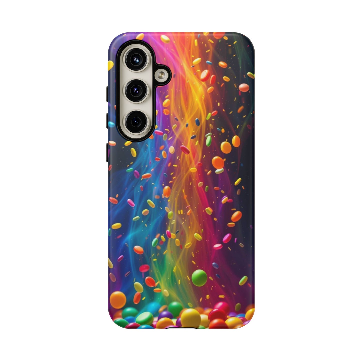 Rainbow Candy Rain Tough Phone Case
