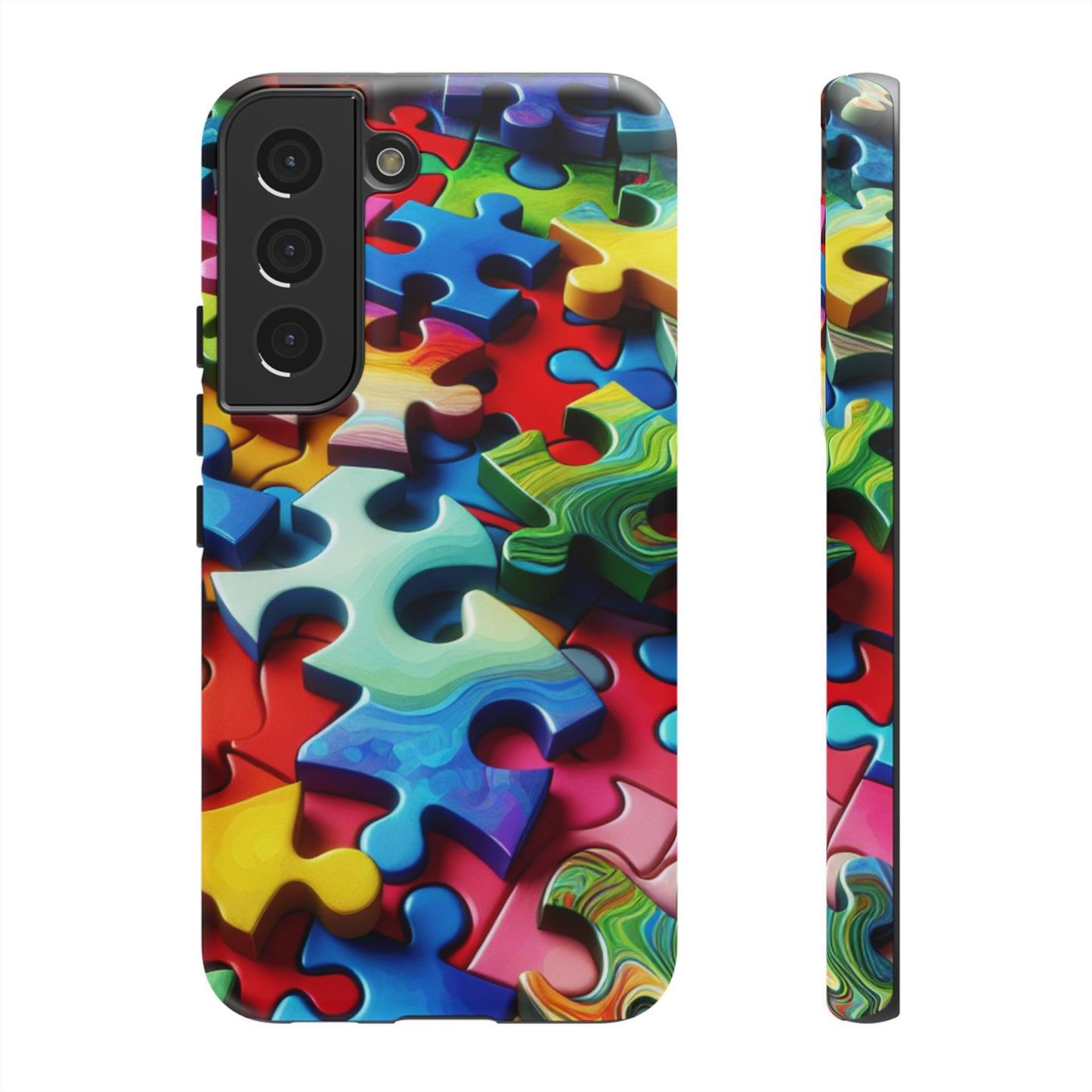 Rainbow Puzzle Design Samsung Tough Case