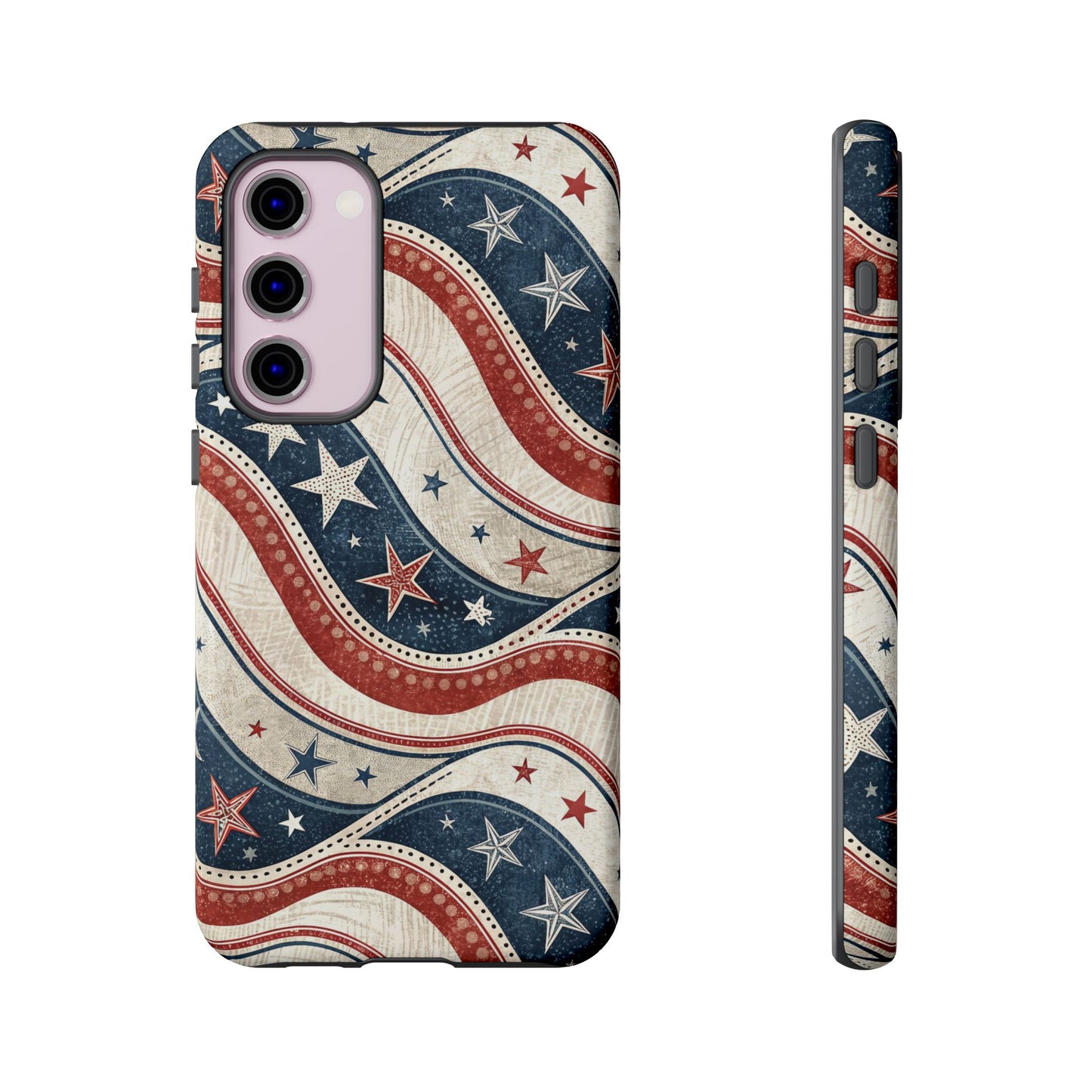 Vintage Patriotic Inspired Ribbon Samsung Phone Case