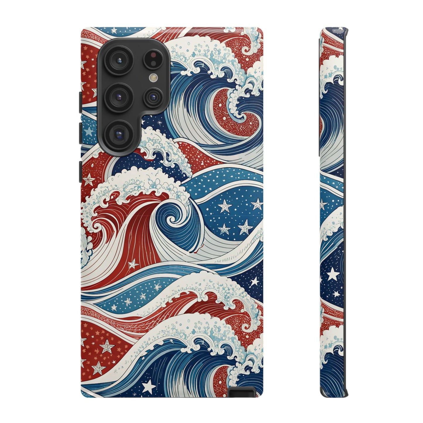 Patriotic Waves Samsung Tough Case Phone Case