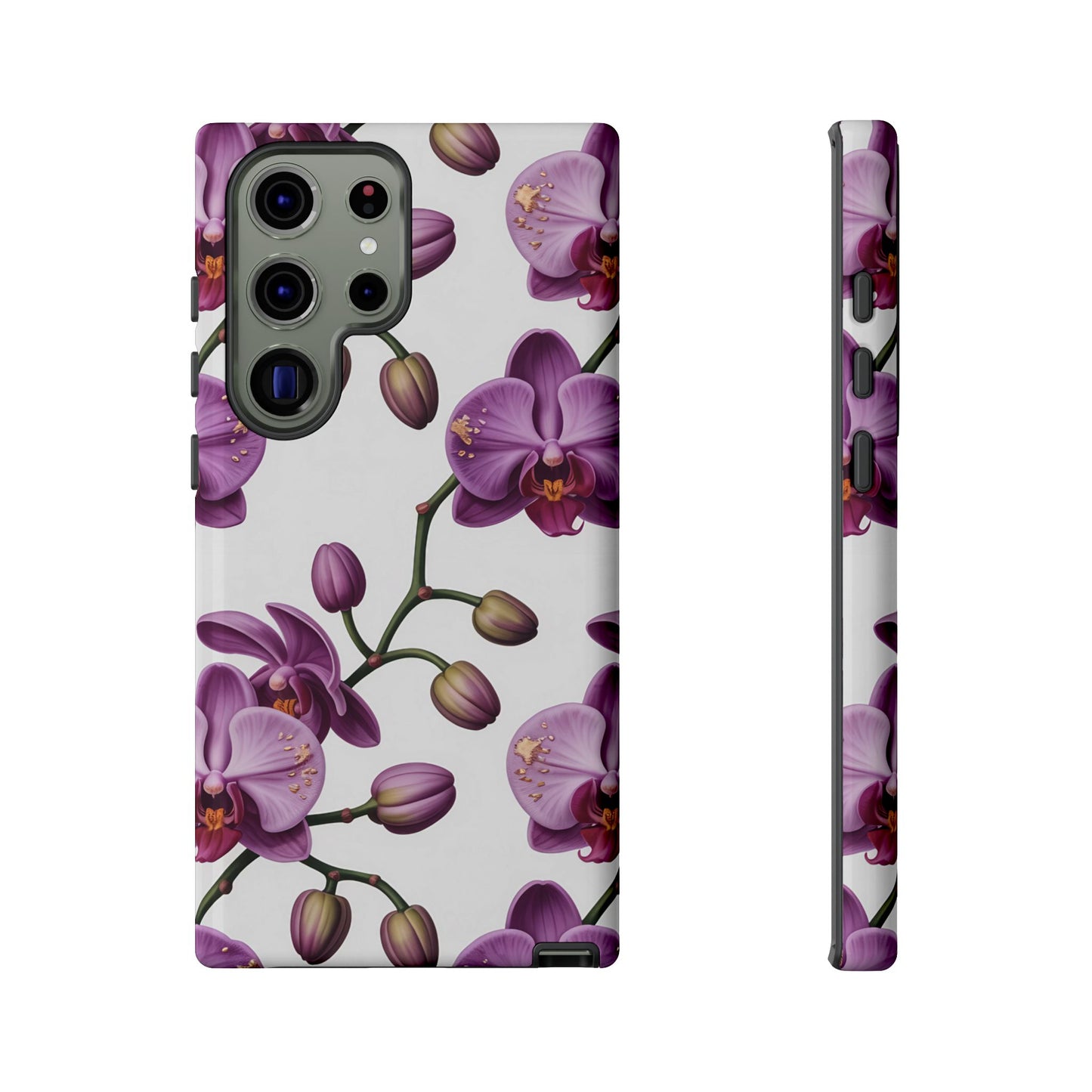 Purple Orchid Design Samsung Tough Case