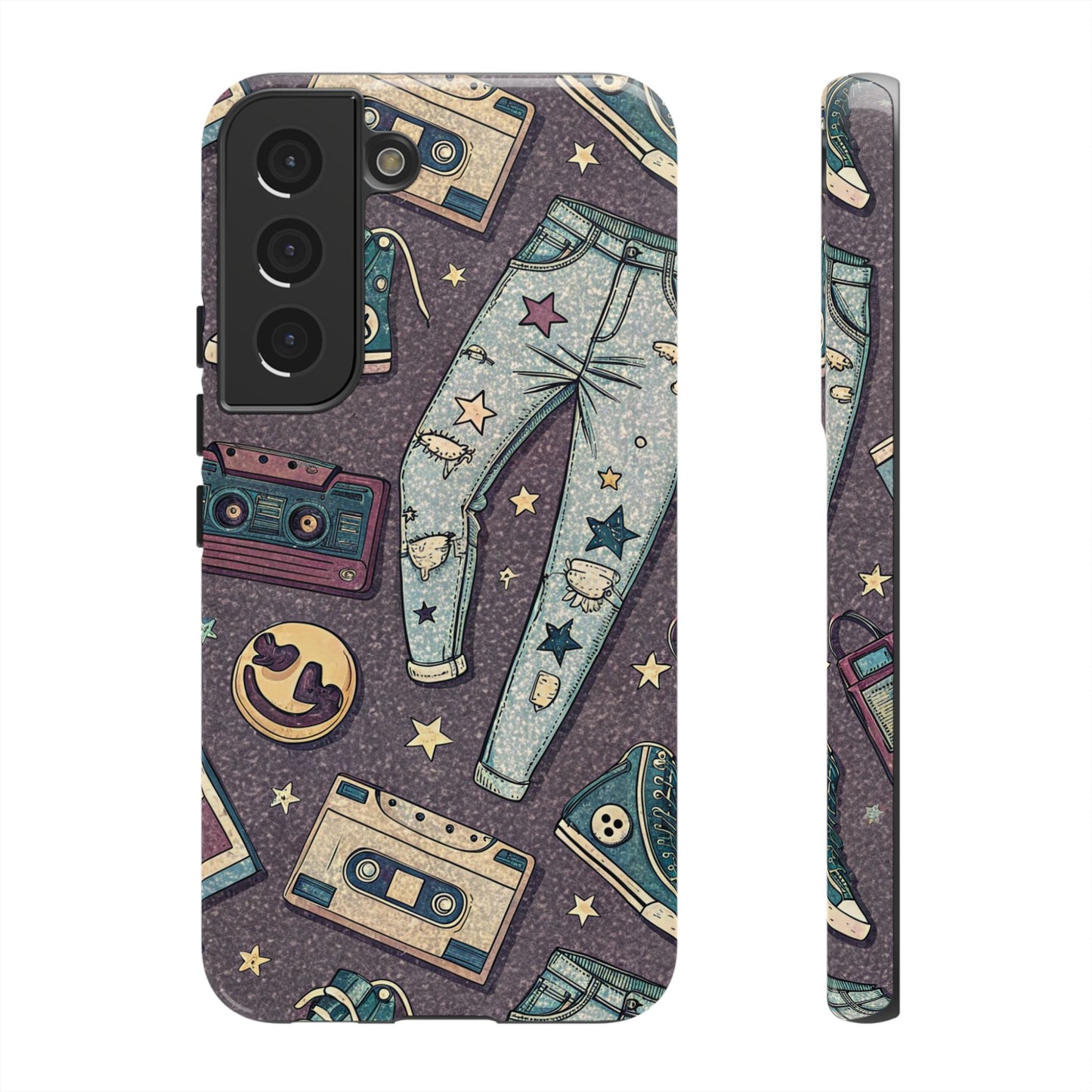 90s Cassette Collage Samsung Tough Phone Case