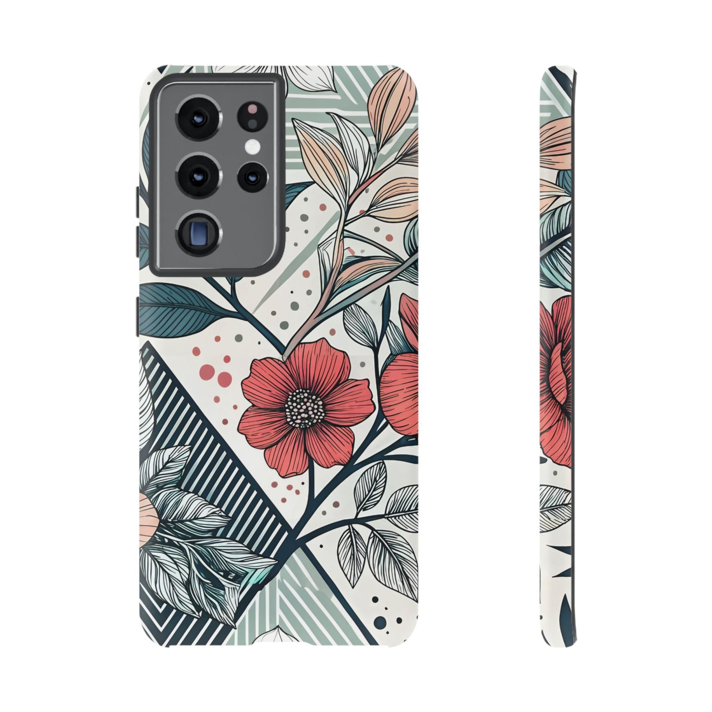 Geometric Flower Samsung Case