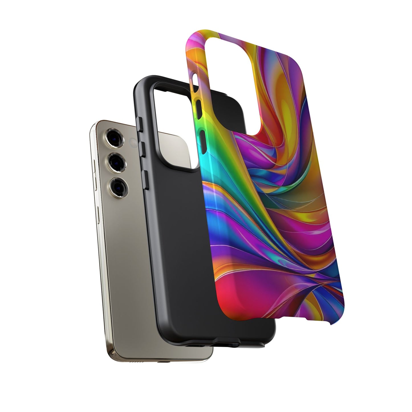 Deconstructed Rainbow Wave Samsung Tough Case