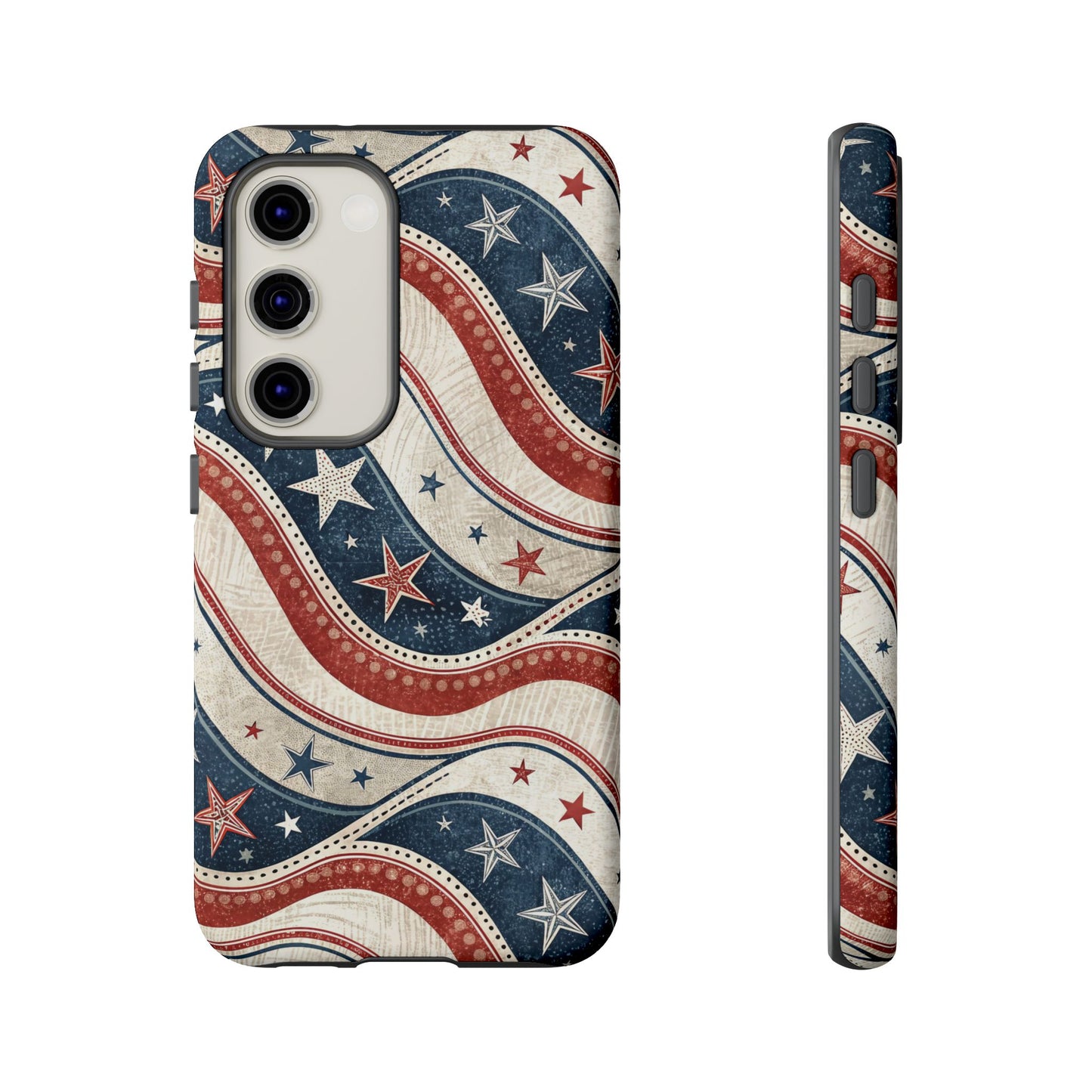 Vintage Patriotic Inspired Ribbon Samsung Phone Case