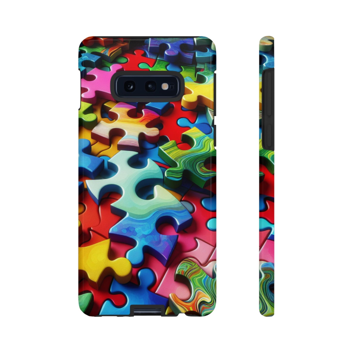 Rainbow Puzzle Design Samsung Tough Case