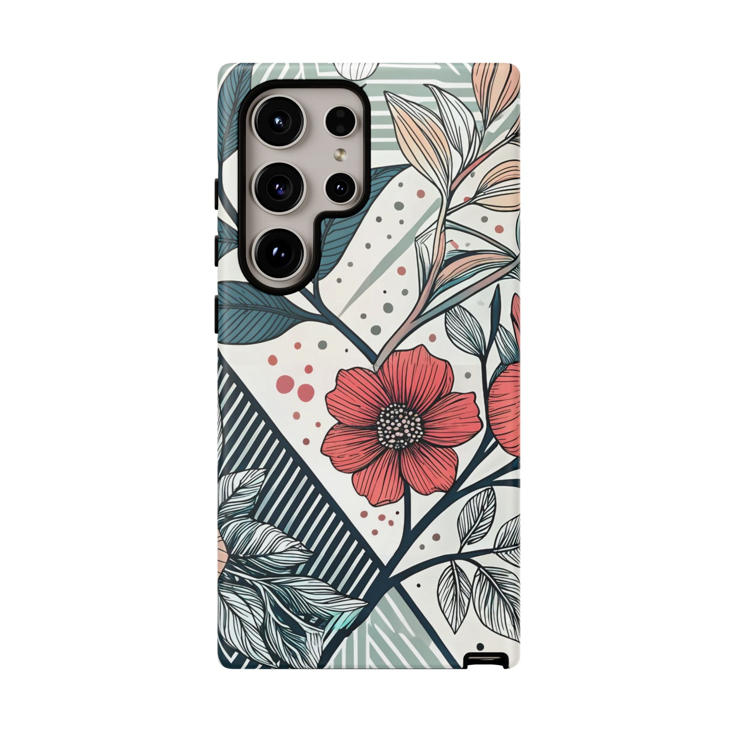 Geometric Flower Samsung Case