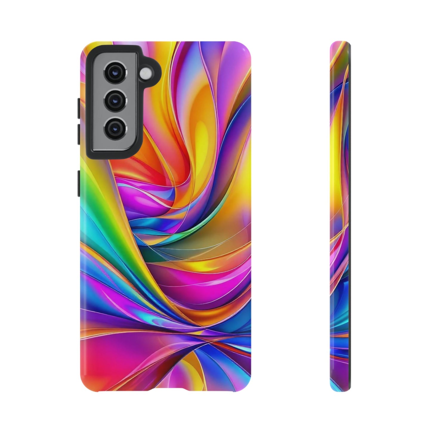Deconstructed Rainbow Wave Samsung Tough Case