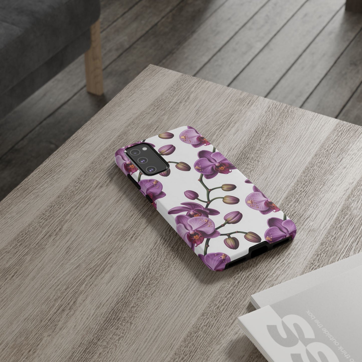 Purple Orchid Design Samsung Tough Case